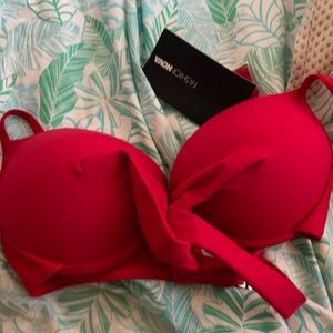 Fashion nova 2 piece red bathing suit.